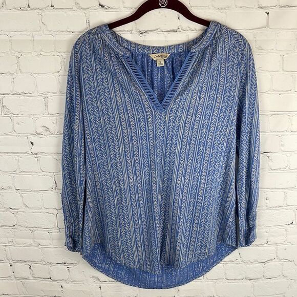 Lucky Brand Blue Blouse - Picture 1 of 6